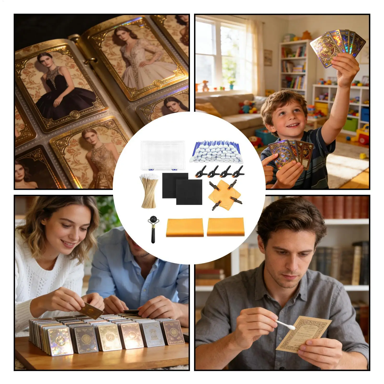 kit-di-pulizia-per-carte-collezionabili-162-pezzi-strumenti-per-la-cura-e-la-classificazione-kit-di-pulizia-per-carte-sportive-per-protezione-e-riparazione-per-casa-ufficio-sport-e-carte-di-credito