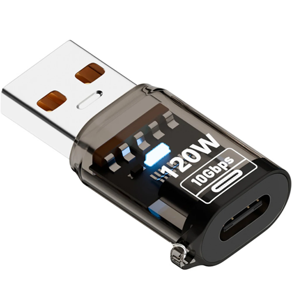 Streamlined USB C to USB A Adapter Compact Design with Fast Data Transfer Rate of Up to 10Gbps and High Power Delivery