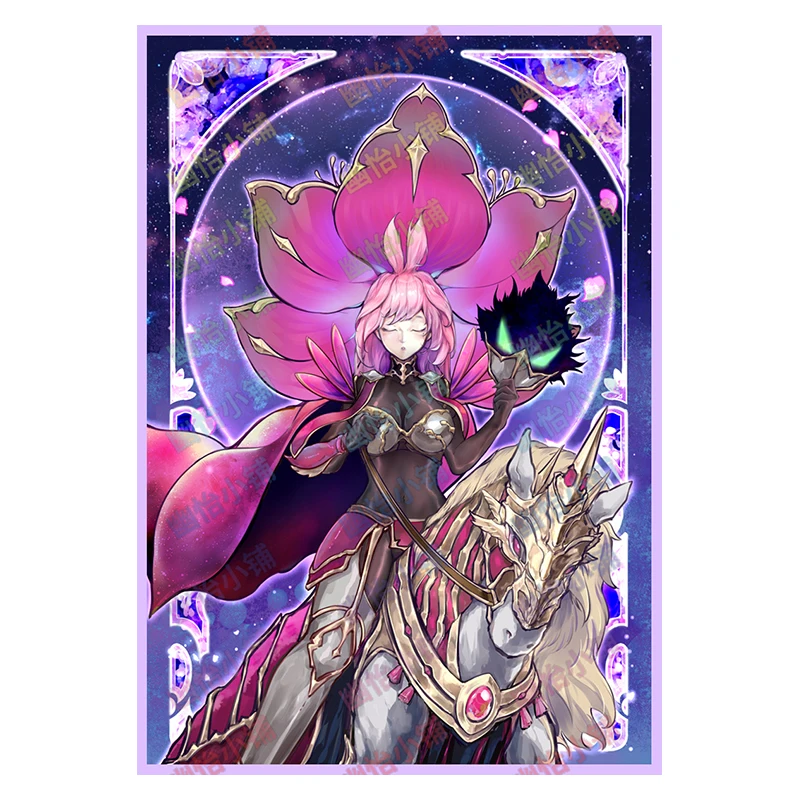 

50pcs/set Yu-Gi-OH! Baronne de Fleur Flash Card Sleeve Anime Game Collection Card Protective Cover Gift Toy 63x90mm