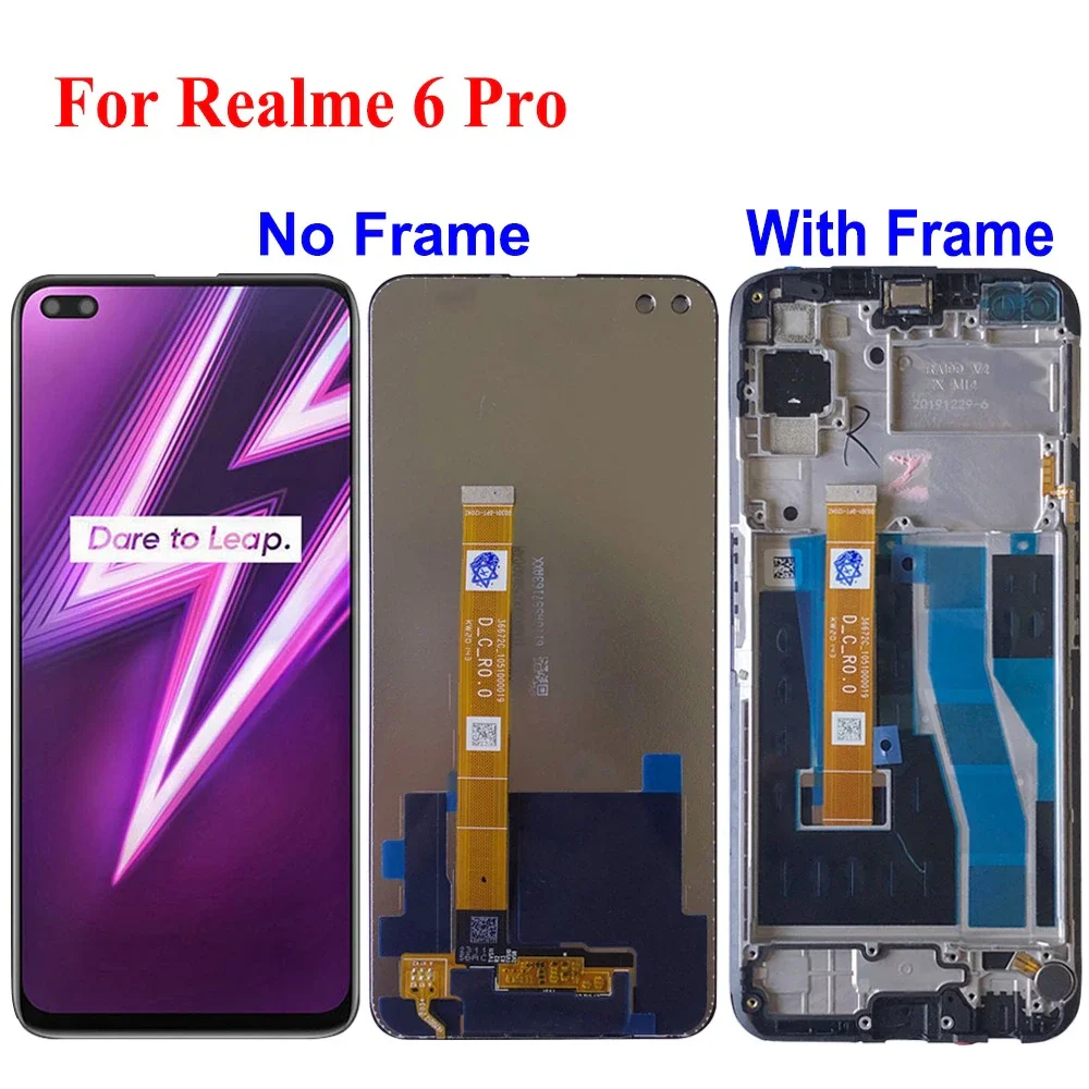 High Quality For OPPO Realme 6 Pro LCD Display Touch Panel Screen Sensor Assembly For Realme 6i LCD Replacement Screen