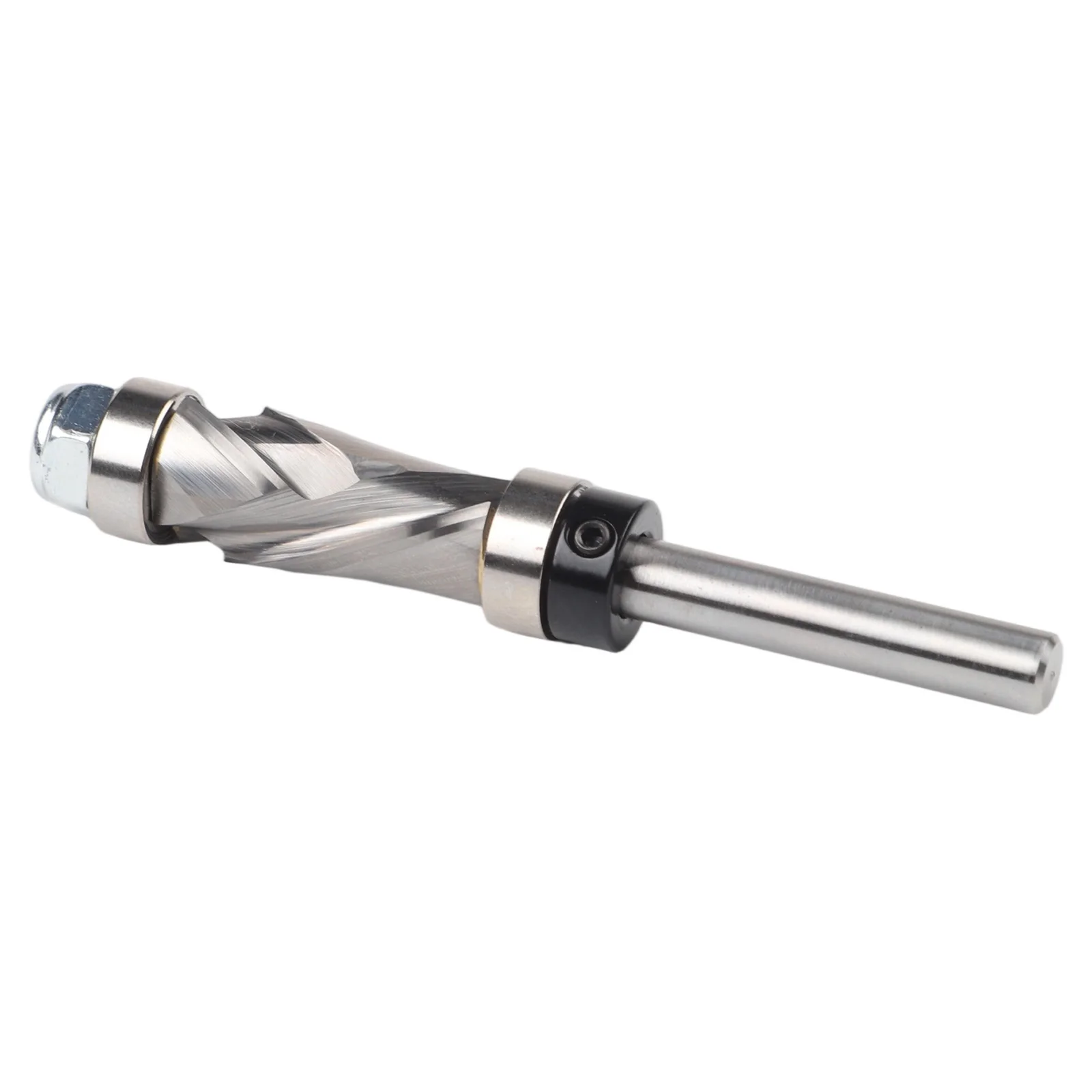 

Robust Design Dual Bearing Spiral Flush Trim Router Bit for Extensive Woodworking Tasks with a Standard Shank Size