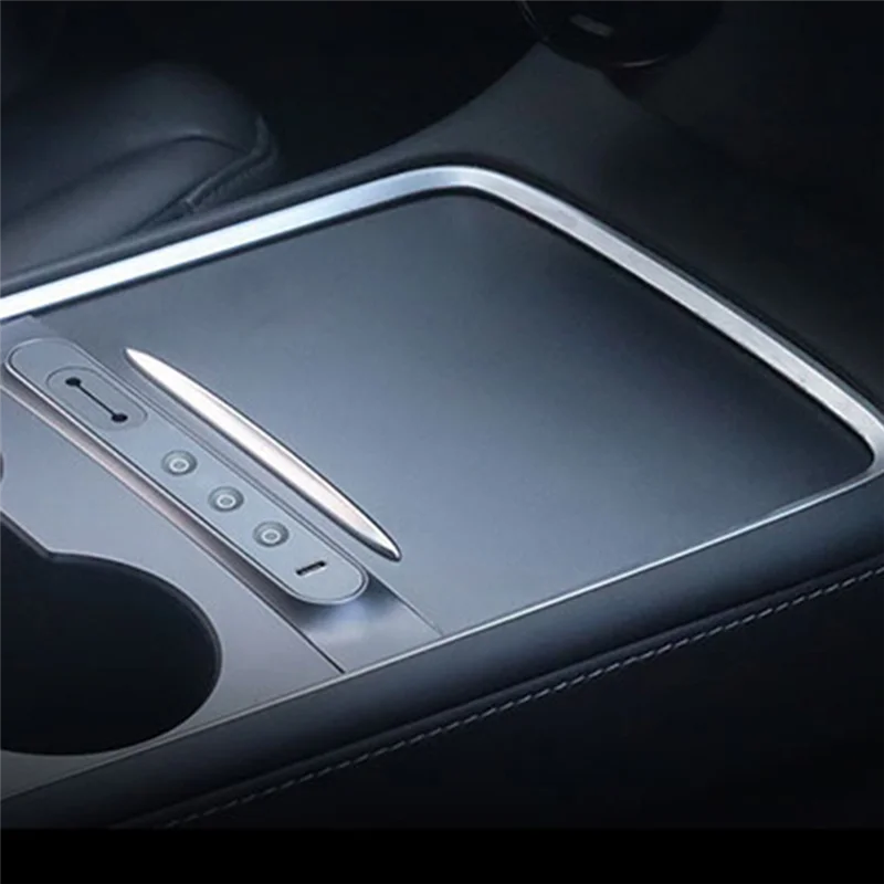 

Car Center Console Smart Docking Station Multifunction Physical Buttons Automotive Supplies Black For Tesla Model 3/Y 2021-2023