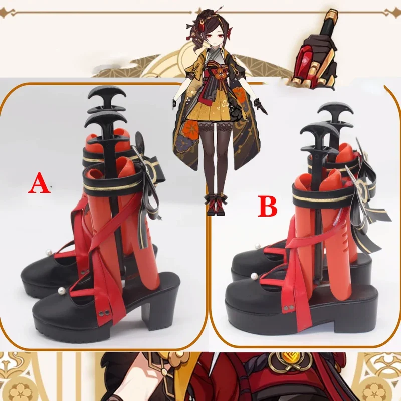 Buty Chiori Cosplay gra Genshin Impact Cosplay DokiDoki-SR damskie buty Cosplay Inazuma projektant mody Chiori Cosplay