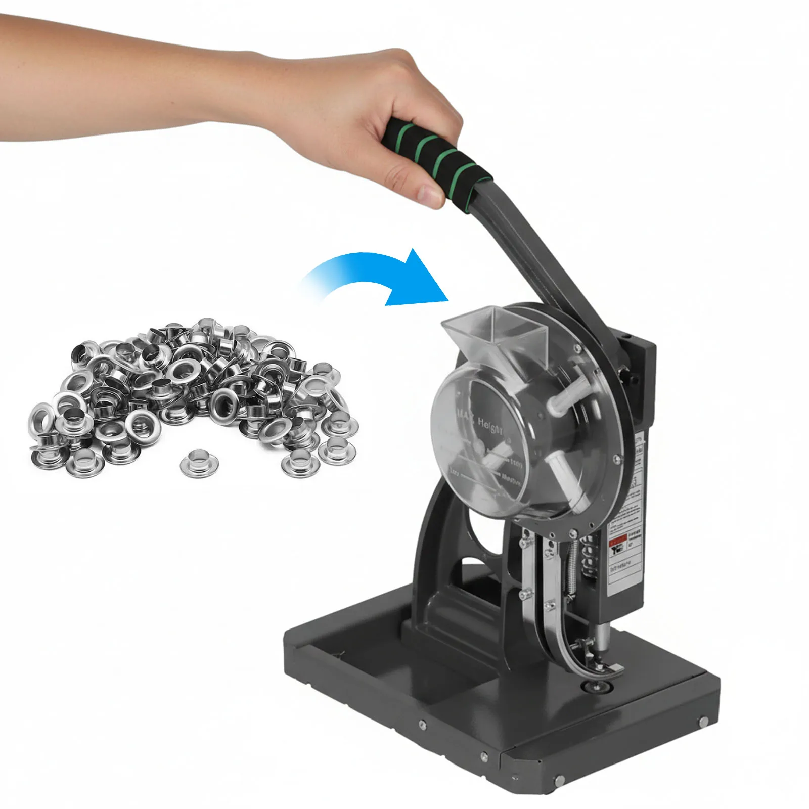 

Grommet Eyelet Machine DIY Manual Snap Eyelet Press Tool Multi-function Hand Press Round Ring Punching Machine Eyelet Punch Tool