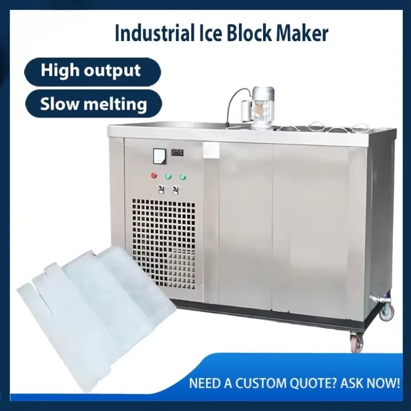 Customized 0.3~10 Tons Per Day Block Ice Making Machine for Commercial Seafood Cooling and Industrial Cold Chain Preservation