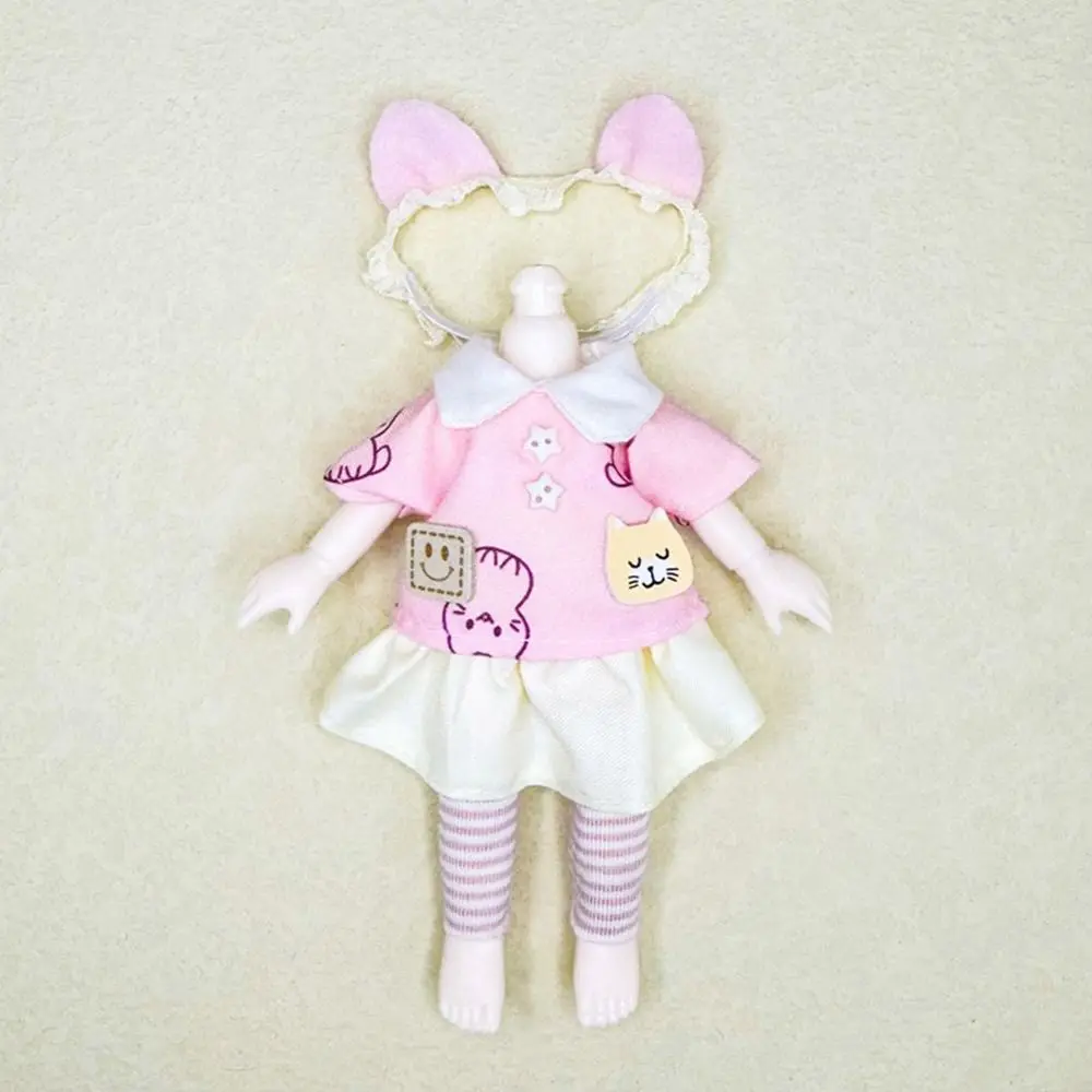 Ropa de muñeca de moda de alta calidad para niños DIY niñas 18 estilos camiseta pantalones juguetes muñeca falda 16 ~ 17cm muñeca/1/8 muñeca BJD