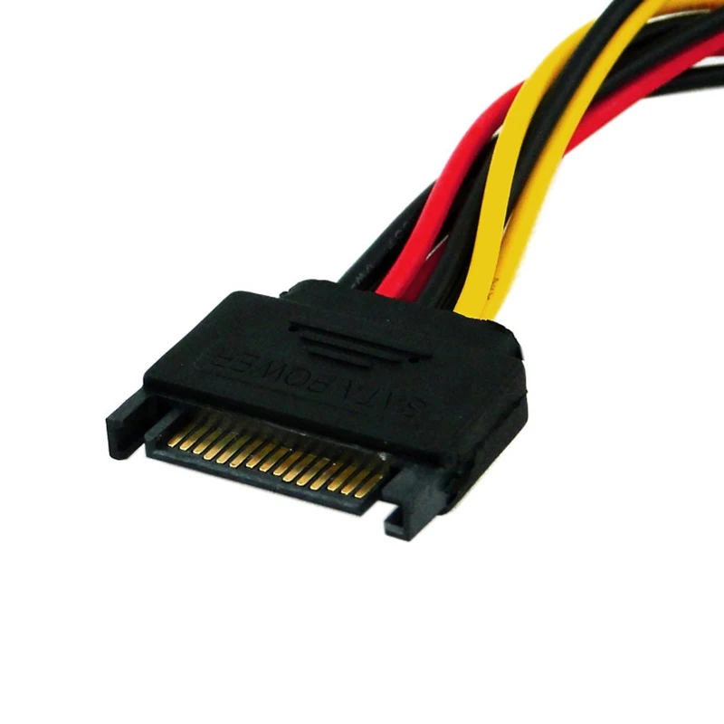 1PCS 15pin Sata Male To 2 Female 15pin Power Hard Disk Splitter High Quality Connector Power Cord Suitable For Hard Disk
