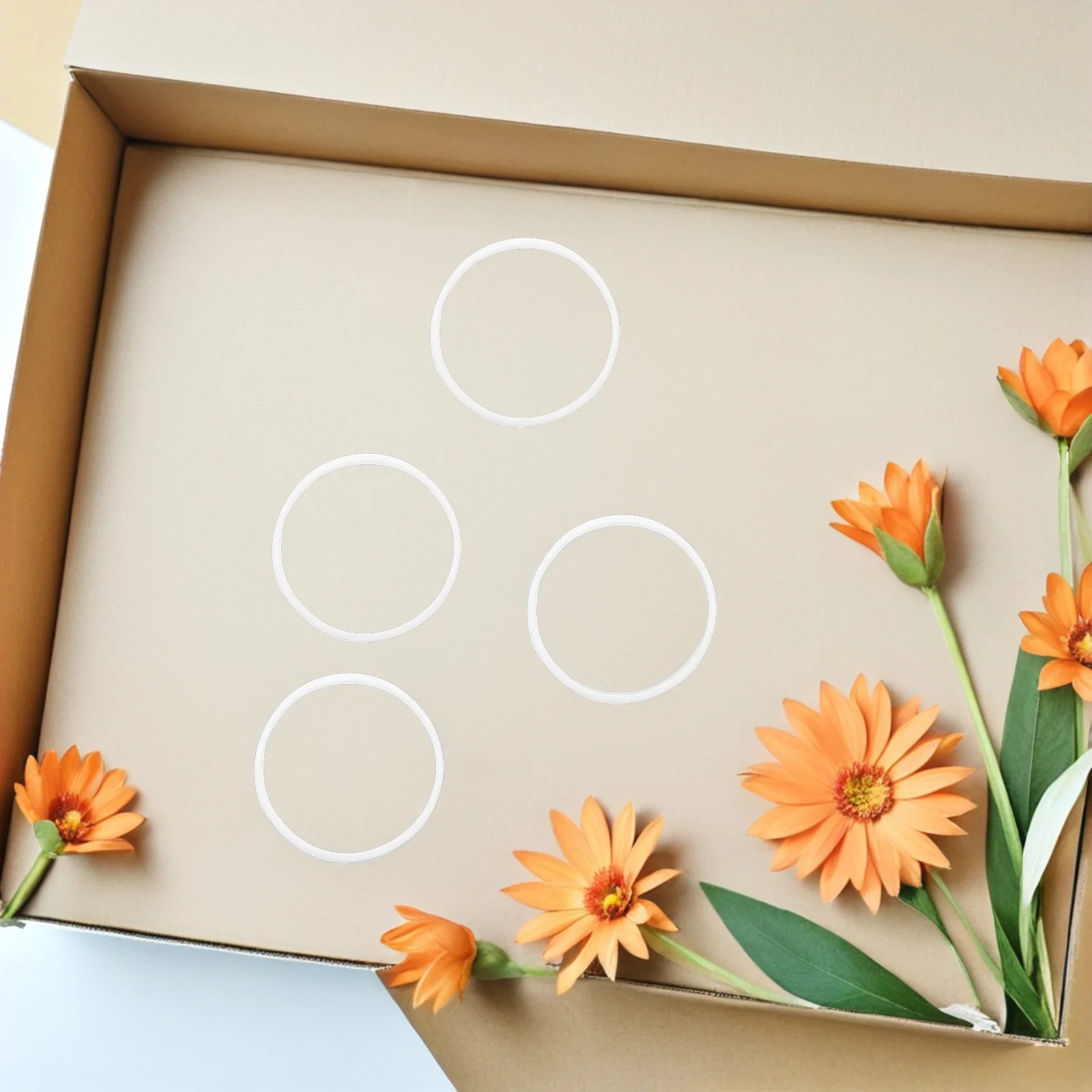 30 قطعة الأطواق البلاستيكية حلم الماسك إطارات Crafts بها بنفسك الحرف إكليل مكرامية خواتم أنيقة ديكور المنزل خواتم بلاستيكية الأزهار هوب #1