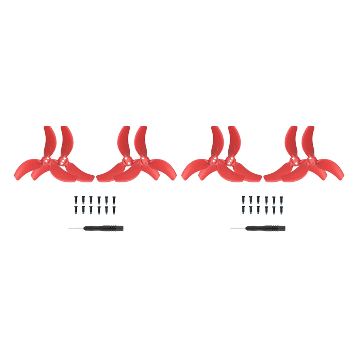 4 Pairs Propeller for DJI Avata 2 3032S Color Blade Wing Replacement Drone Accessories for DJI Avata 2 Drone Red