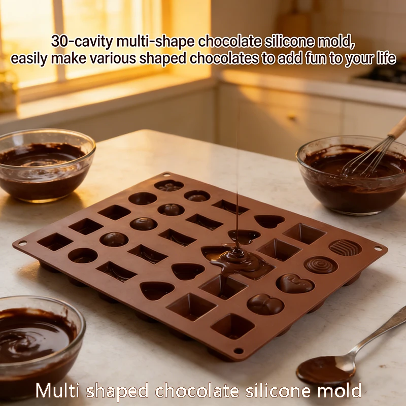 1PC Multi Shaped Silicone Flip Candy Chocolate Ice Tray Mold  Ice Making Box  Silicone Ice Tray Decoration Jelly Dropper Mold