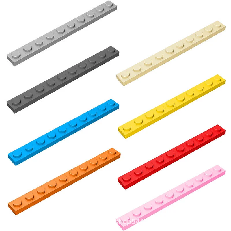50g/30PCS 4477 1x10 Foundation Board Building Block Moc ใช้งานร่วมกับอิฐ DIY ของเล่นเด็กของขวัญกล่อง