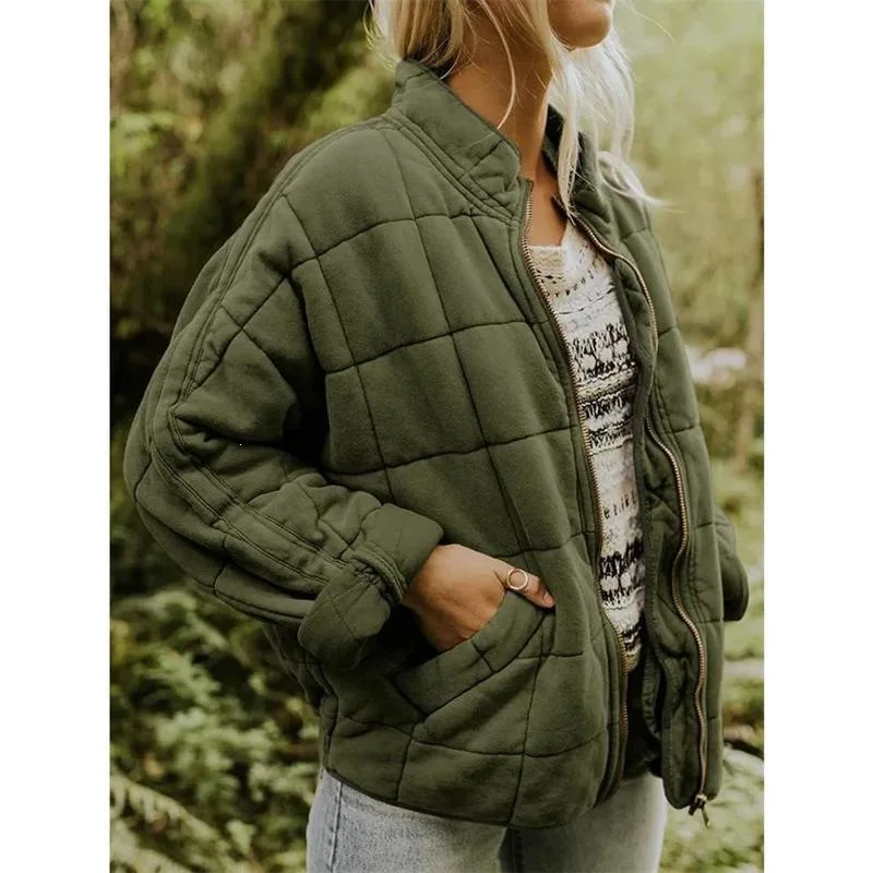 

Women's Stand Collar Cotton Jacket Spring 2026 Fashionable Casual Outerwear Comfortable Cotton Clothes for Couples