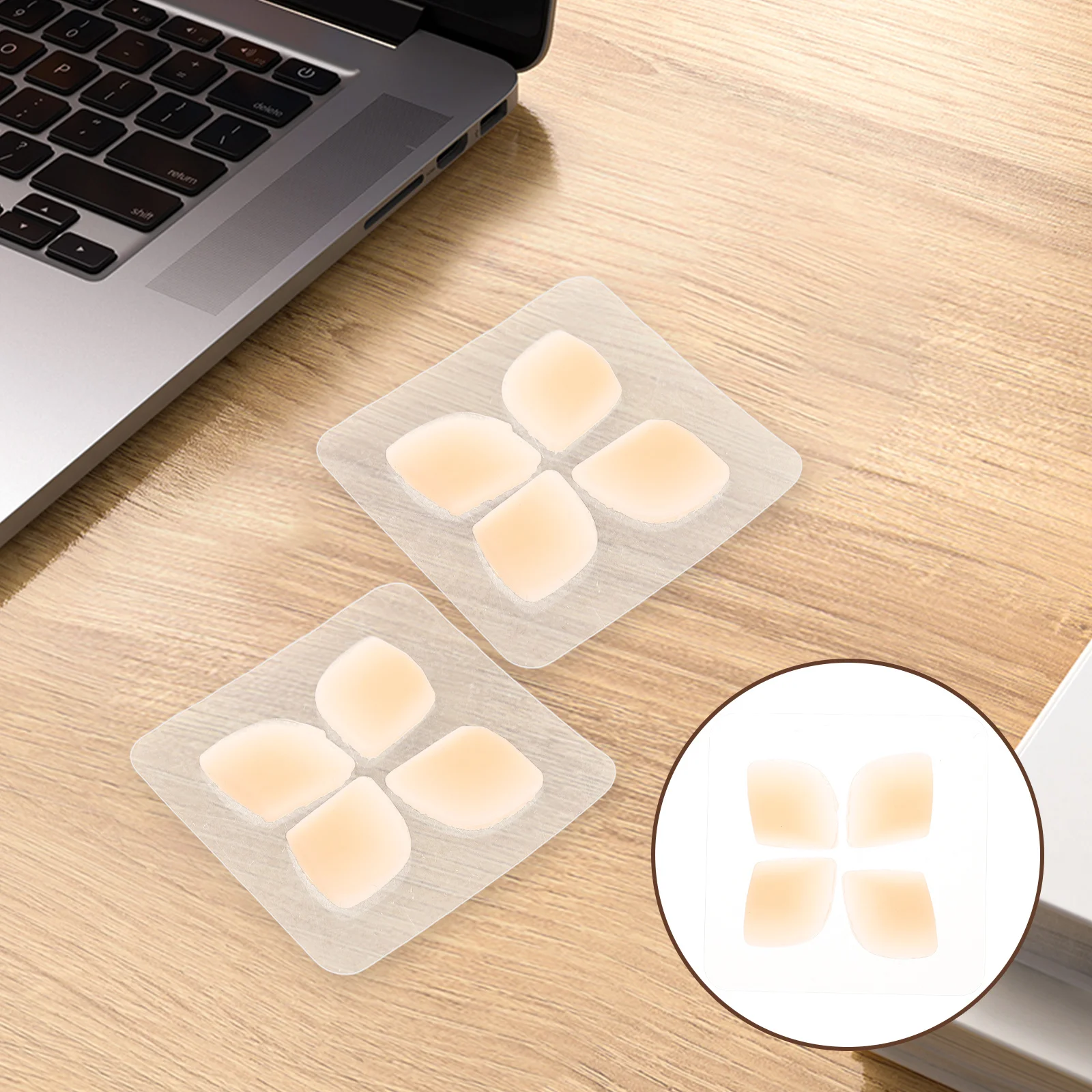 

12Pcs Transparent Silicone Elf Ear Patches Invisible Ear Support Stickers for Protruding Ears V-Shaped