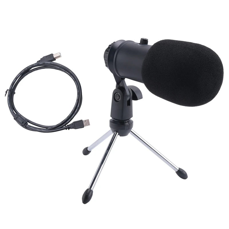 USB Condenser Microphone Reverb Microphone 192K 24-Bit Sampling Rate Youtube Microphone For Games Plug And Play