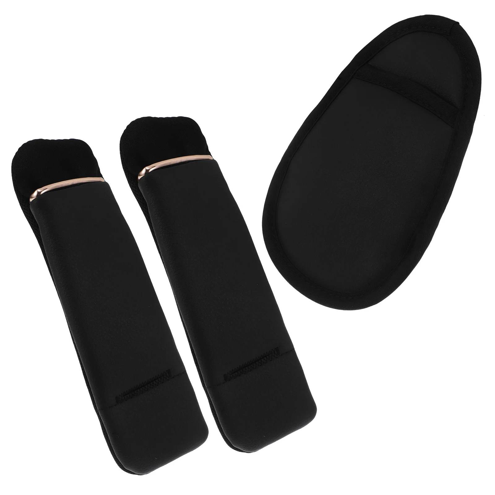 3 قطع من وسادة أمان لعربة الأطفال باللون الأسود خفيفة الوزن وحزام الكتف المنشعب العالمي يغطي قطع غيار الكرسي العالي #6