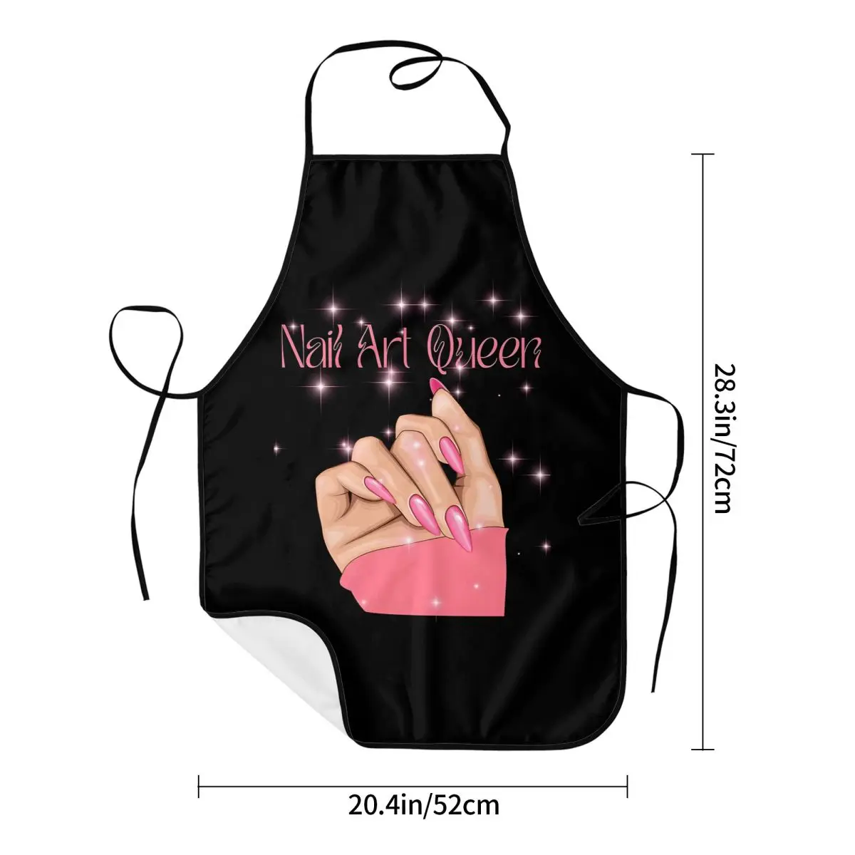 Custom Nail Art Queen Apron Women Men Unisex Bib Manicure Nail Polish Kitchen Cooking Tablier Cuisine Chef Gardening