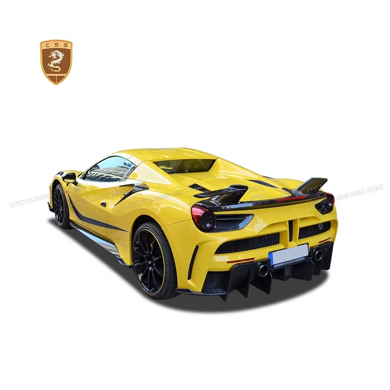 

For Ferrari 488 MSY Style Carbon Fiber Side Vents Decorative Strip Car Parts