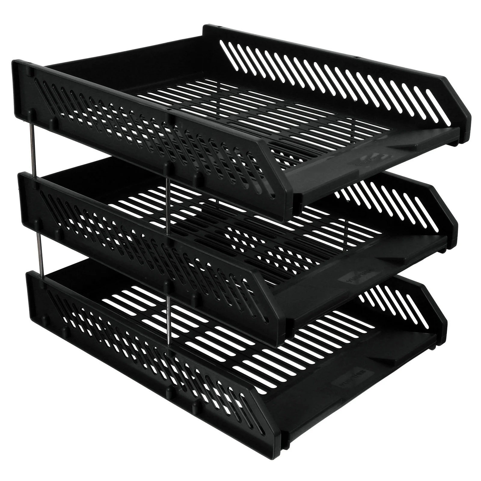 Desktop File Rack Accessory Folder Organizer Company Tray 3 Tier Holder for Office
