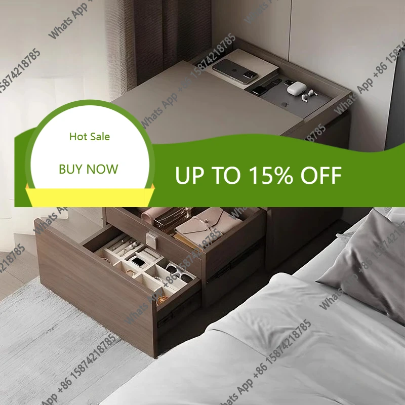 X Storage Secret Compartment With Locked Bedside Table Bedroom Furniture Nightstands Side Table Bedsides Table Side Tables Cabin