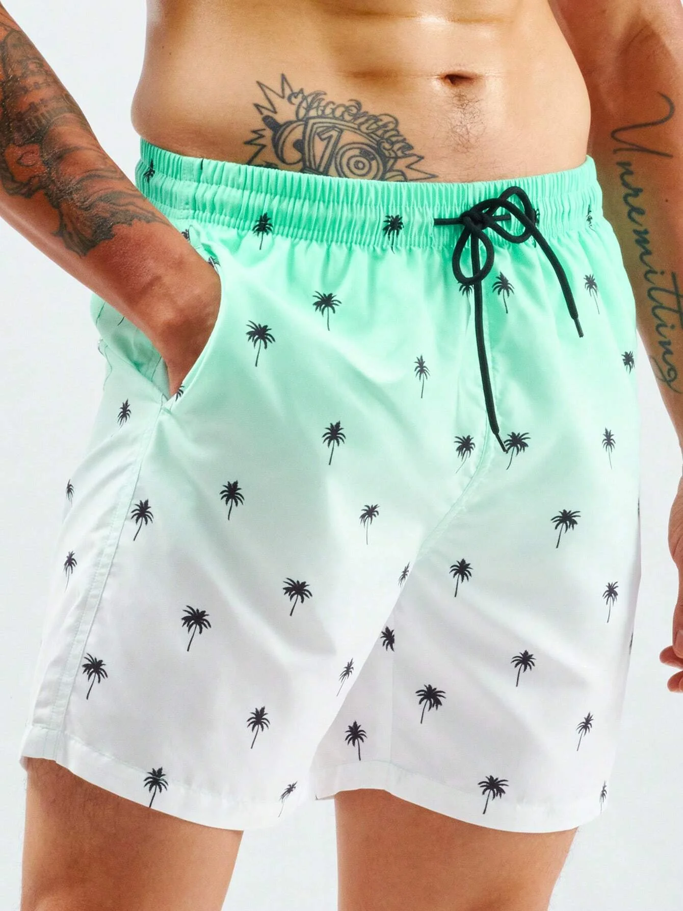 جديد شجرة جوز الهند التدرج ثلاثية الأبعاد طباعة شورتات للبحر الرجال المتضخم لوح ركوب الأمواج السراويل الرياضية ملابس السباحة المايوه جذوع الاطفال الملابس