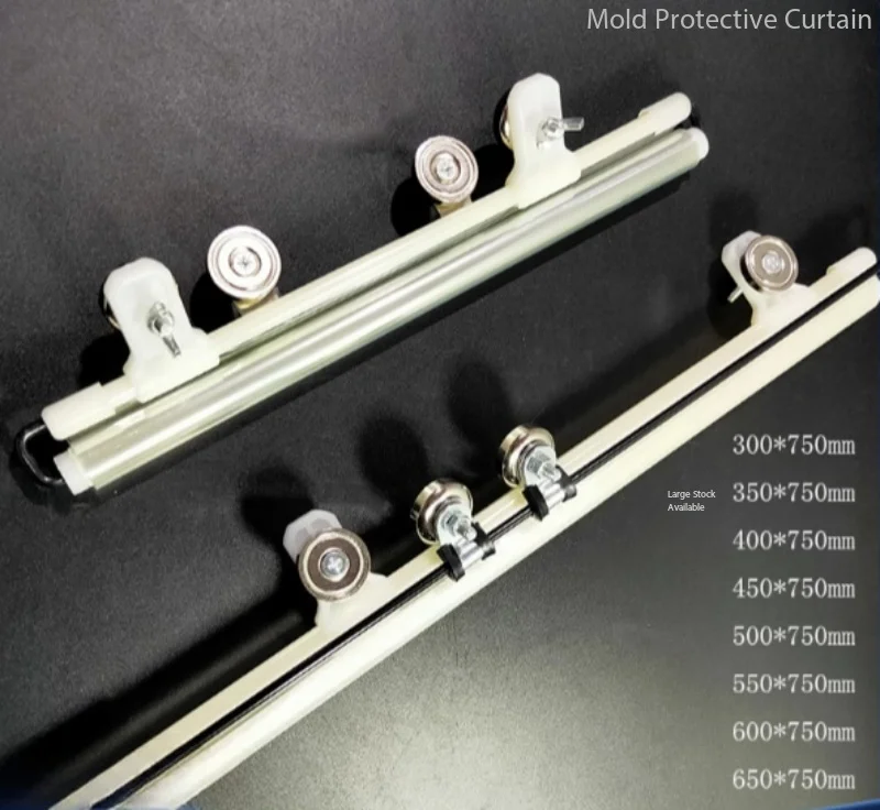 Retractable Mold Safety Curtain 350-750mm, Injection Molding Machine Splash Guard Cover – Heavy-Duty Protection