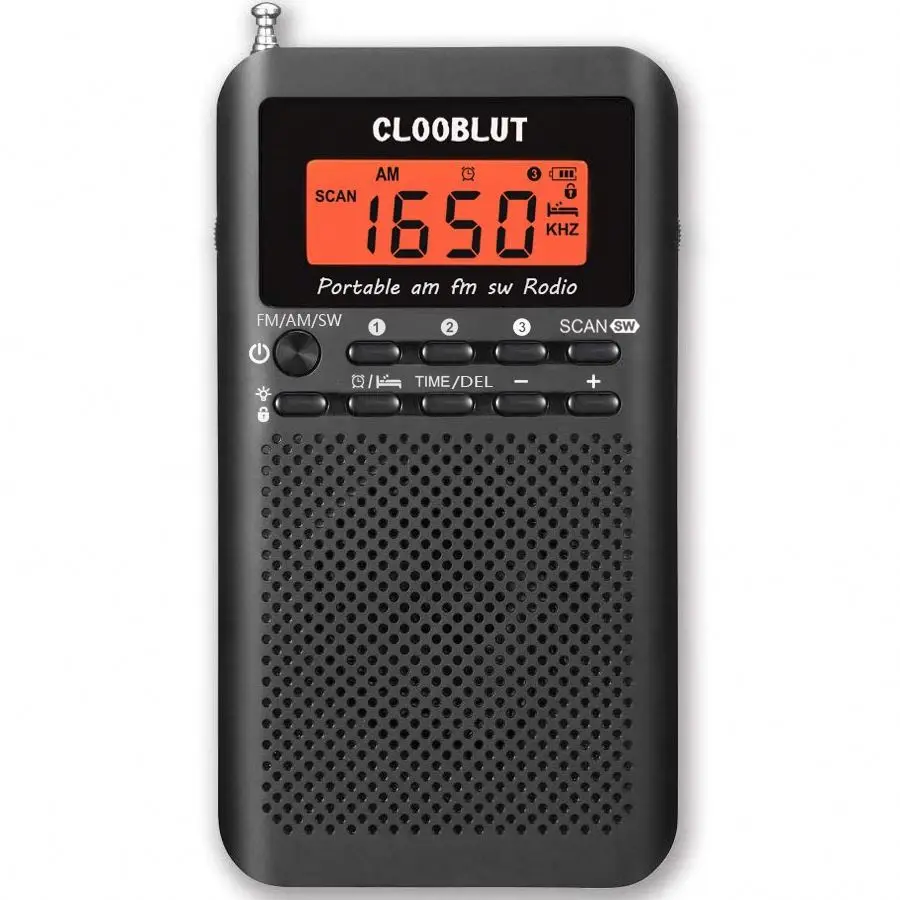 عبر الحدود بالجملة المحمولة مشغل راديو صغير AM/FM/SW الفرقة الرقمية المسنين الرياضة آلة بث الجيب