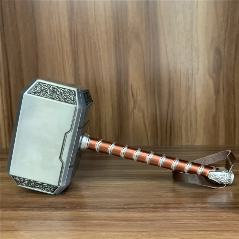 Молот Тора 20 см, тяжелый металлический Молот громовой, модель оружия, подарок, Marvel, Мстители, супергерой, брелок