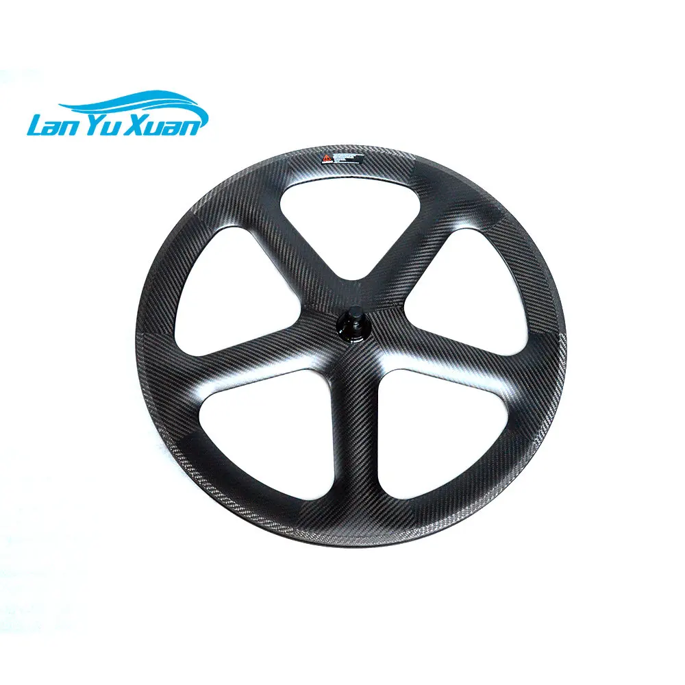 700C Carbon 5 Spoke Front Bicycle Wheel for Road Bike Logo Custom