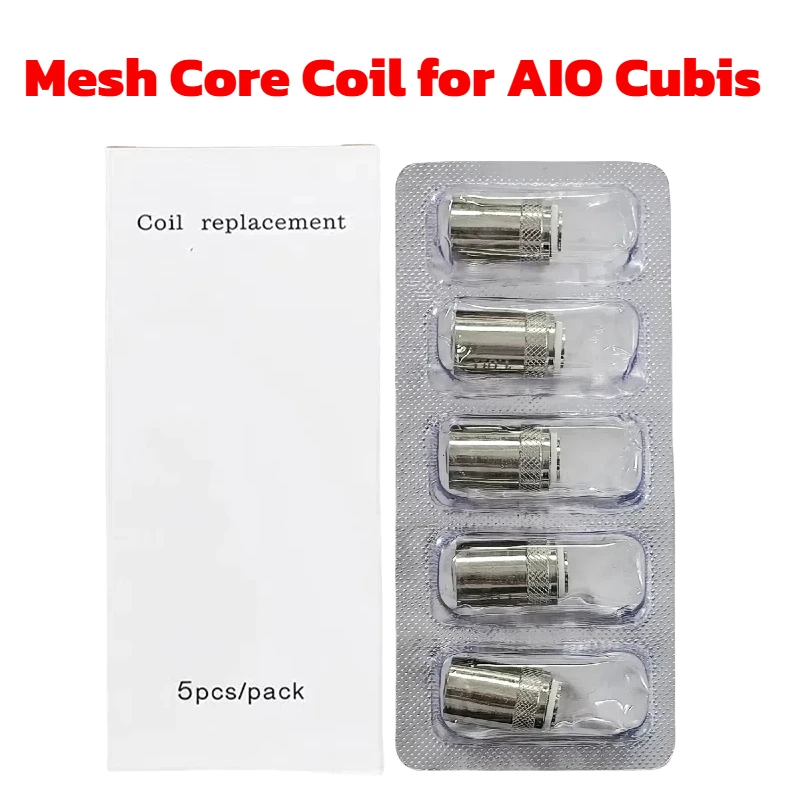 5 Cubis AIO Vape Mesh Coils 0.5/1.0ohm Joyetech CUBIS Pro /Joyetech eGo AIO replacement coil for coils & atomizers - related product image