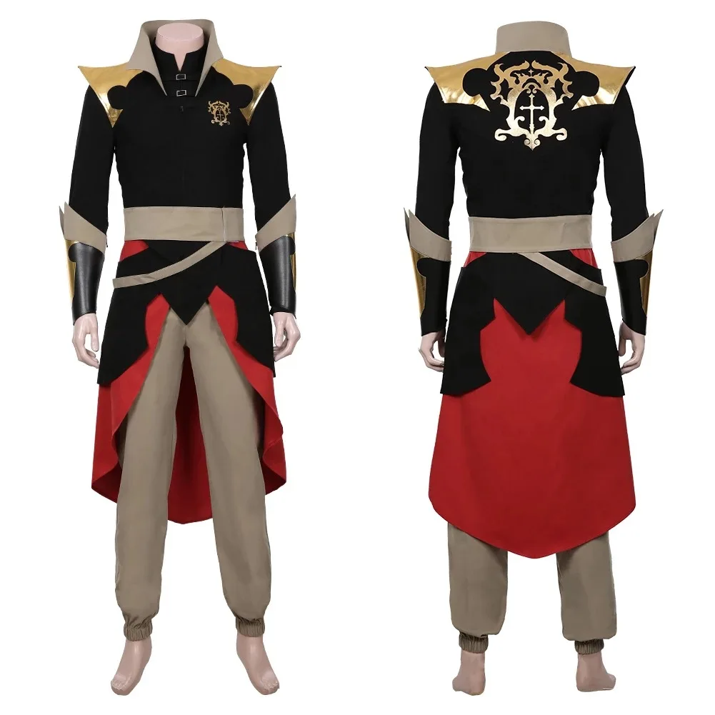 

Anime Game Castlevania Season 3 Trevor Belmont Cosplay Costume Outfit Uniform Wig Full Suit Halloween Carnival Costume Men