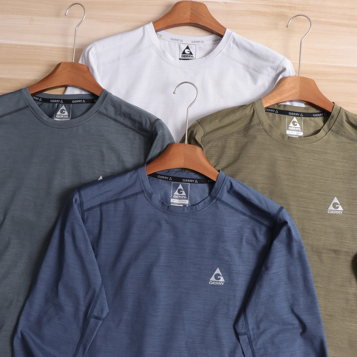 High Efficiency Moisture Wicking Quick Dry High Elasticity Long Sleeve Casual Outdoor Men's T-Shirt Base Layer Autumn North A...