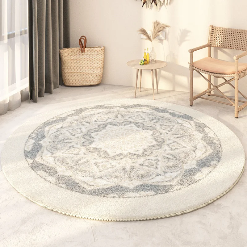 Moderne einfache Wohnzimmer dekoration runder Teppich weiche Lounge-Teppiche Schlafzimmer Nachttisch wasch barer rutsch fester Teppich