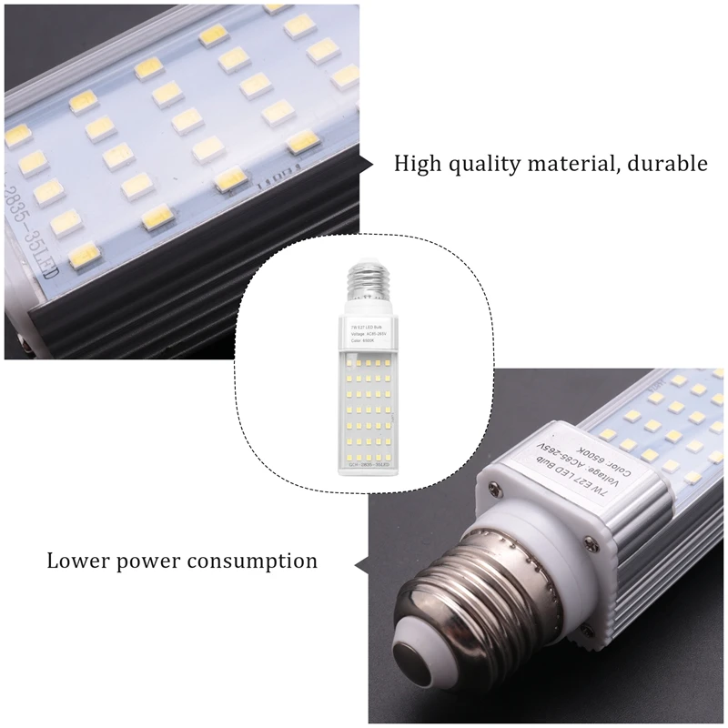 Fishpod weiße Pflanze Aquarium 7w wachsen Licht LED Tank Fisch Koralle Birne E27 Lampe