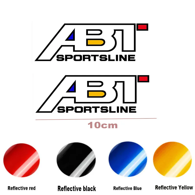 2 قطعة ABT سيارة مرآة الرؤية الخلفية ملصق لفولكس واجن أودي A1 A3 A4 A5 A6 A7 TT R8 Q3 Q5 Q7 السيارات الديكور