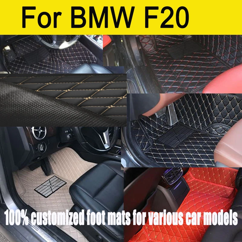 

Artificial Leather Custom Car Floor Mats for BMW F20 1 Series 4 Door 2011-2019 Year Interior Details Car Accessories Carpet
