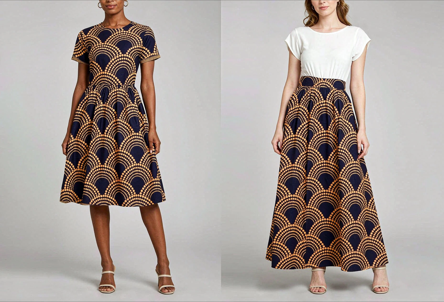 BatikNest-XWY Store 3 yards Polyester African Print Fabric Traditional Ankara Clothing Fabric Can Be Freely Cut FP6390