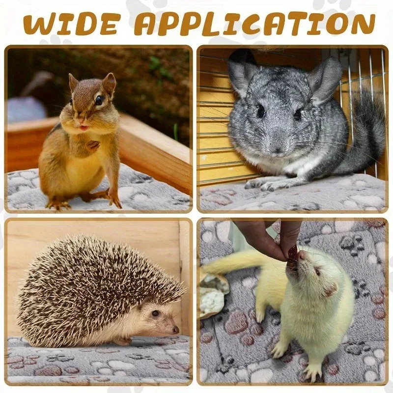 4 Stück kleine Haustiermatratzen, wendbar, doppelseitig, verdickte, waschbare Käfigmatte für Kaninchen, geeignet für Meerschweinchen, Kaninchen, Hamster – Detail 9