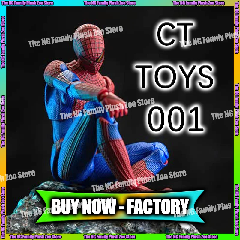 

In Stock Ct Toys Spiderman Peter Parker Andrew Garfield The Amazing Spider-Man Mafex 001 Anime Action Figure Figurine Gifts Toys