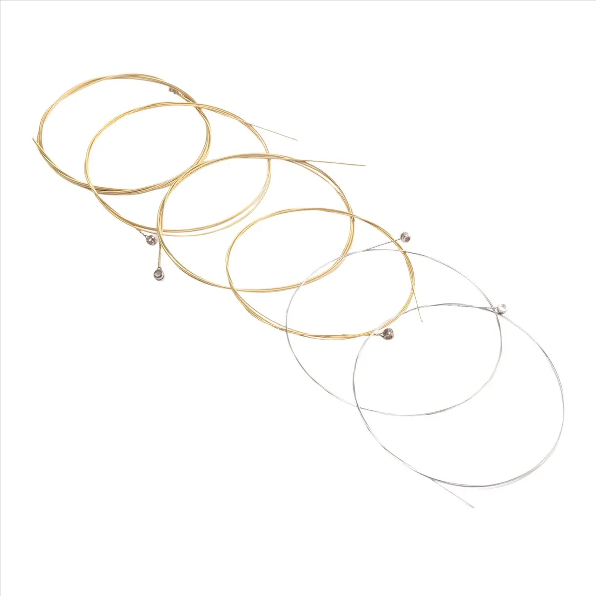 AA858^&*Set 6 Metal Strings for Acoustic Guitar 1 Meter 1M New