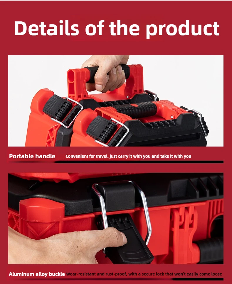 Toolbox Trolley Case Hardware Industrial Grade Multifunctional Tool Storage Box Fishing Combination Stacking Box Set