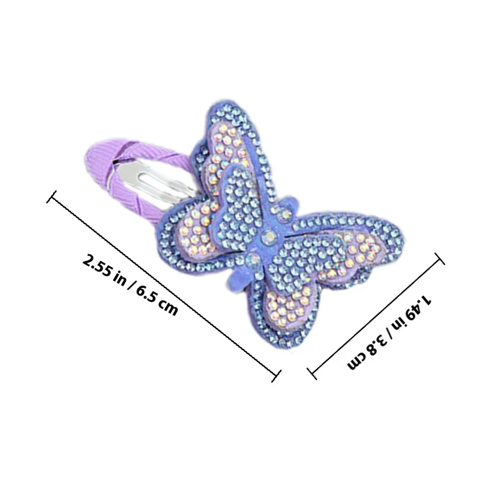 8Pcs Hair Clips Butterfly Shape Cute Lightweight Snap Hairpins Girls Hair Accessories for Birthday Wedding Prom Daily Use