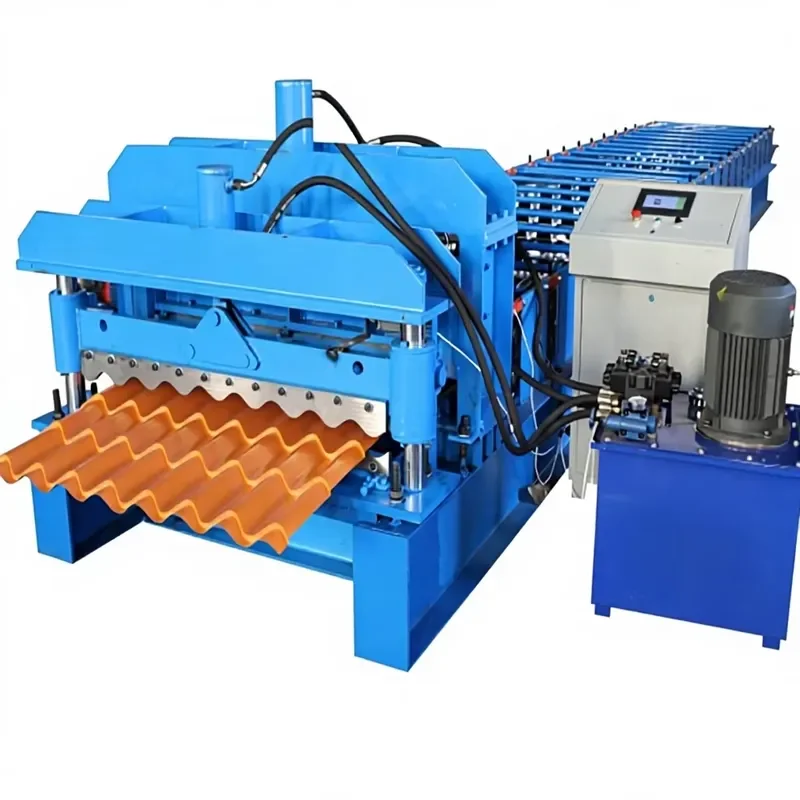 Steel Structure Roof Panel Roll Forming Machine Metal Roof Tile Forming Machinery