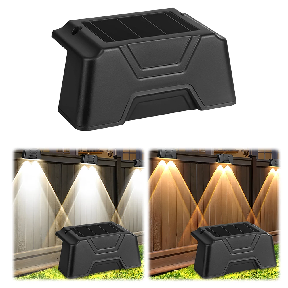 

LED Solar Step Lights Waterproof Outdoor Lights Deck Lights for Deck Steps Fence Patio Front Door Pathway