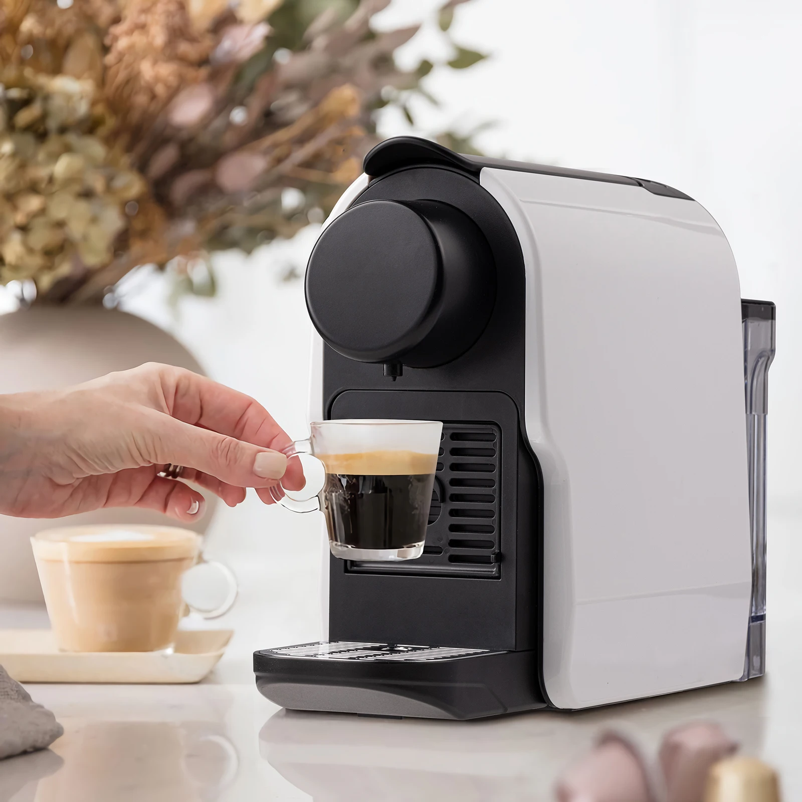 Mini Espresso Machine Compatible for NS Original Line Pods, Compact Capsule Coffee Maker with 20 Bar High Pressure Pump,