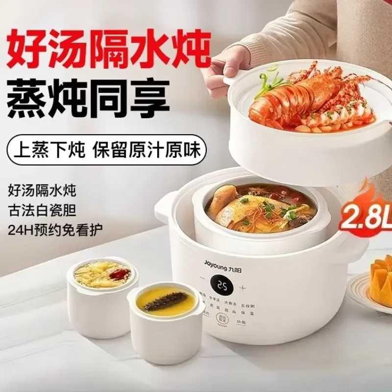 Electric stew pot for baby to cook bird's nest in water, fully automatic small ceramic soup pot