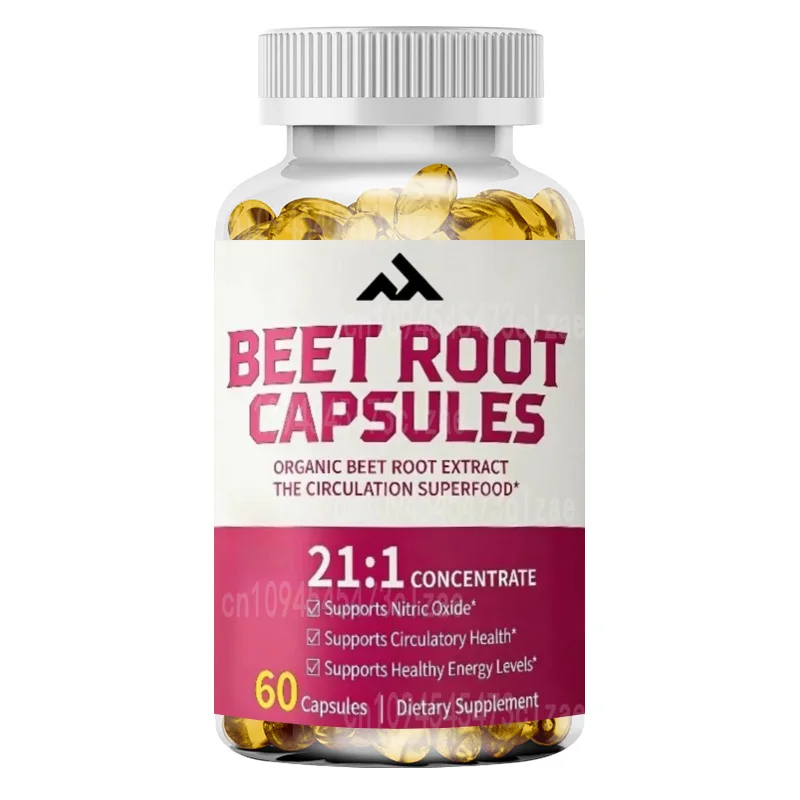 Beetroot Capsules Contain Organic Beetroot Extract for Antioxidant and Overall Health Support