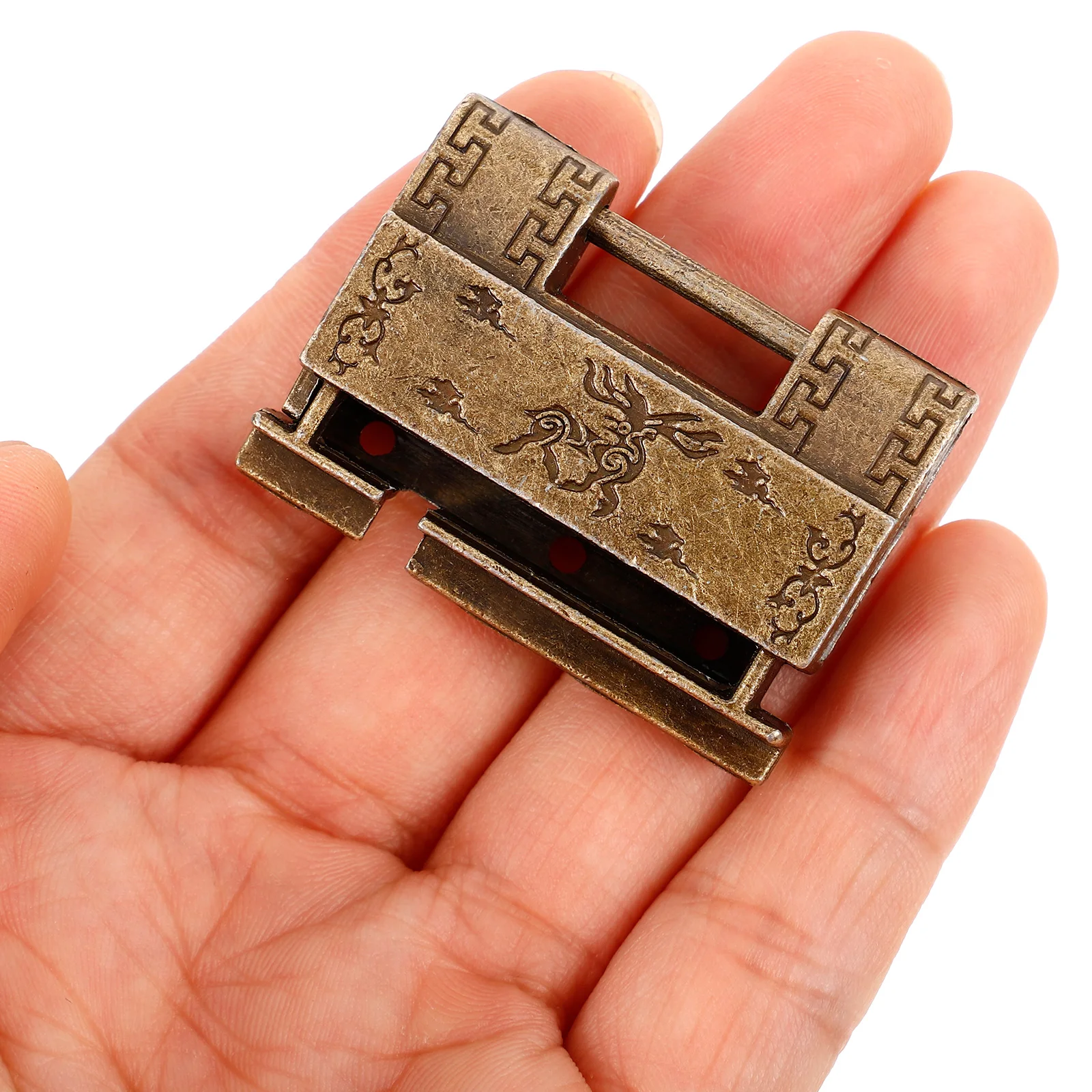 

Vintage Copper Lock Mini Padlock Latch Small Locks Keys Retro Decorative Buckle Sturdy Durable Easy Installation Safe