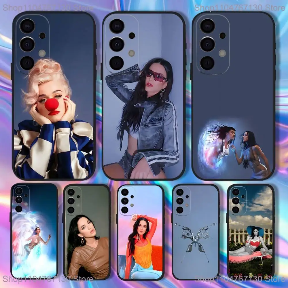 

Simger K-Katy Perry Phone Case For Samsung S25,S24,S21,S22,S23,S30,Ultra,S20,Plus,Fe,Lite,5G Black Cover