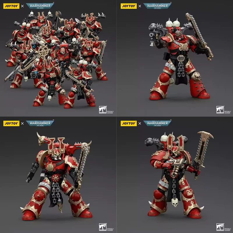 

Joytoy Dark Source Warhammer 40K World Eater Terrorific Mad Warrior 1:18 Scale Collectible Action Figure Toy Model for Play