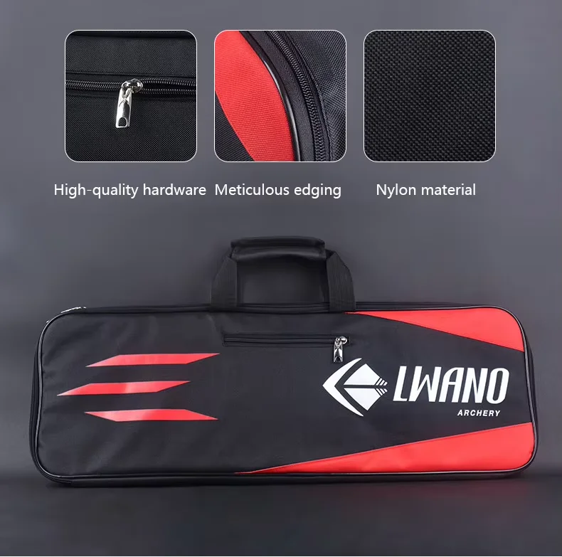 3-Color Canvas Archery Recurve Bow Bag Portable Split Design 70x24x6cm Outdoor Shooting Gear for Bow Accessories